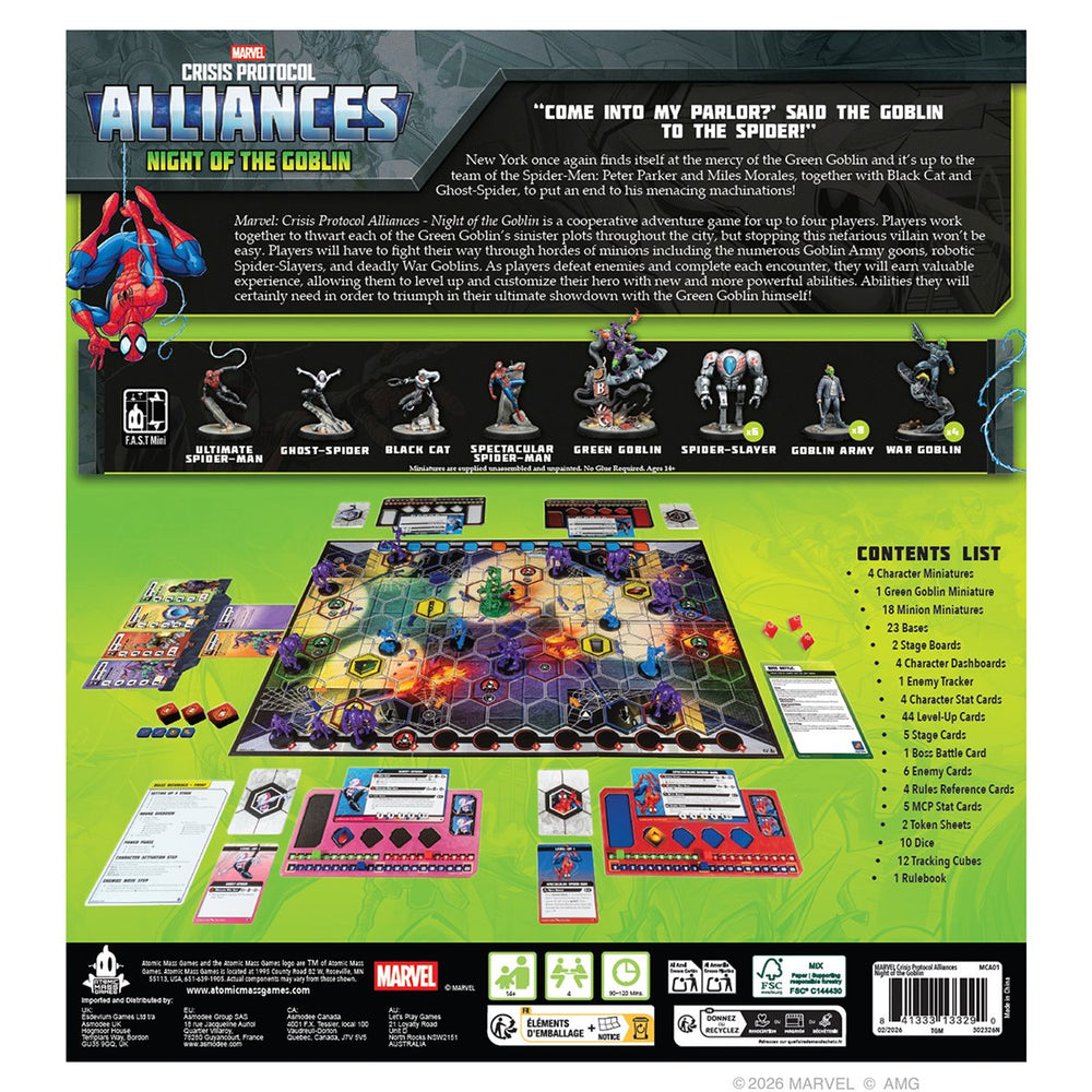 Marvel: Crisis Protocol Alliances – Night of the Goblin (VA) – contenu et détails du jeu