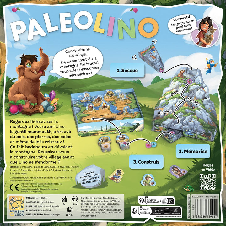 Paleolino – dos de la boîte