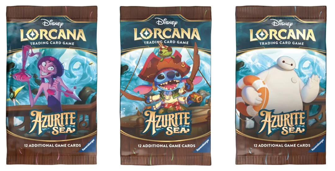 新品未開封 Disney Lorcana トレーディングカード 6box Disney Lorcana - Set 6 - Azurite Sea - Booster Pack (1x) (VA