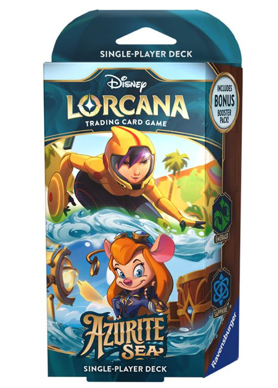 Disney Lorcana - Set 6 - Azurite Sea - Starter Deck : Emerald & Sapphire (VA)