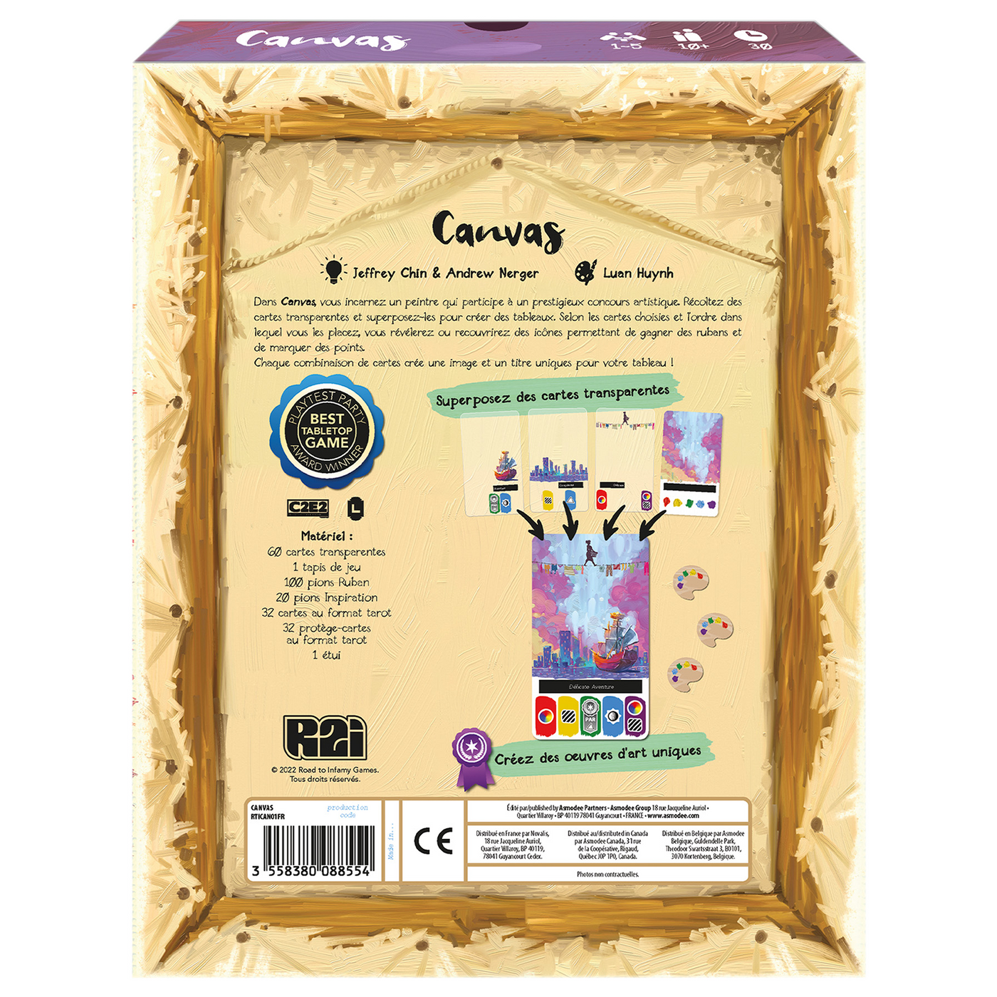 Canvas - Boîte imparfaite, jeu neuf (20%)
