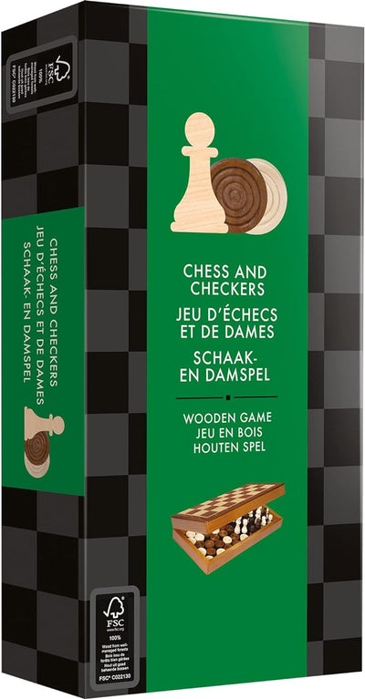 Chess and Checkers: Folding Version (ML) - Boîte imparfaite, jeu neuf (20%)