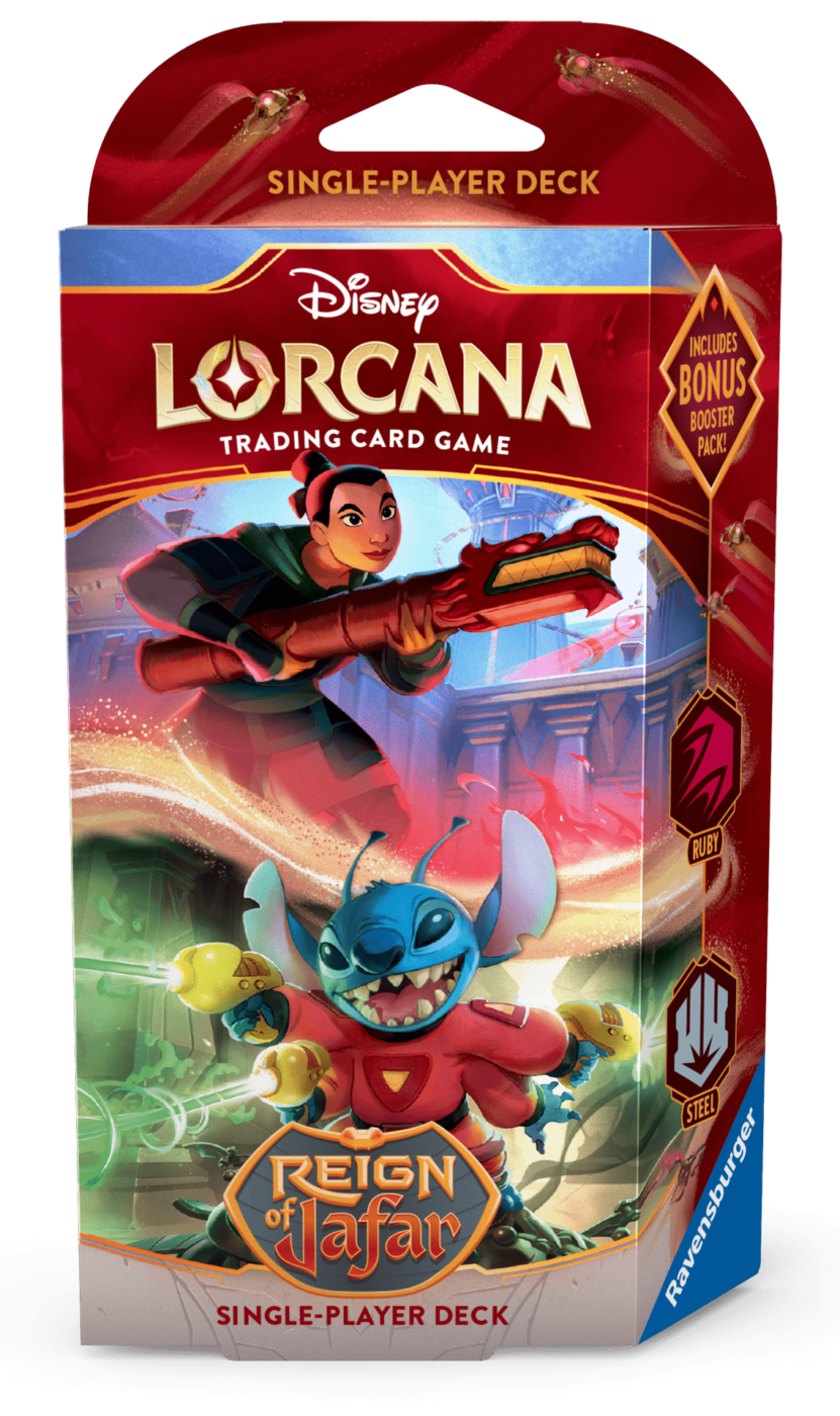 Disney Lorcana : Set 8 - Reign of Jafar - Starter Deck - Ruby &amp; Steel