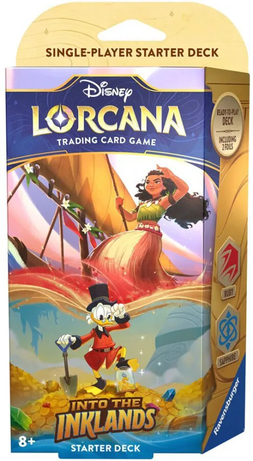 (PRÉCOMMANDE) Disney Lorcana: Les Terres d'Encres - Deck de démarrage: Rubis/Saphire