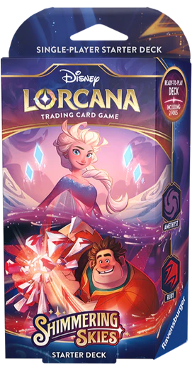 Disney Lorcana: Shimmering Skies - Starter deck: Amethyst/Ruby (VA)