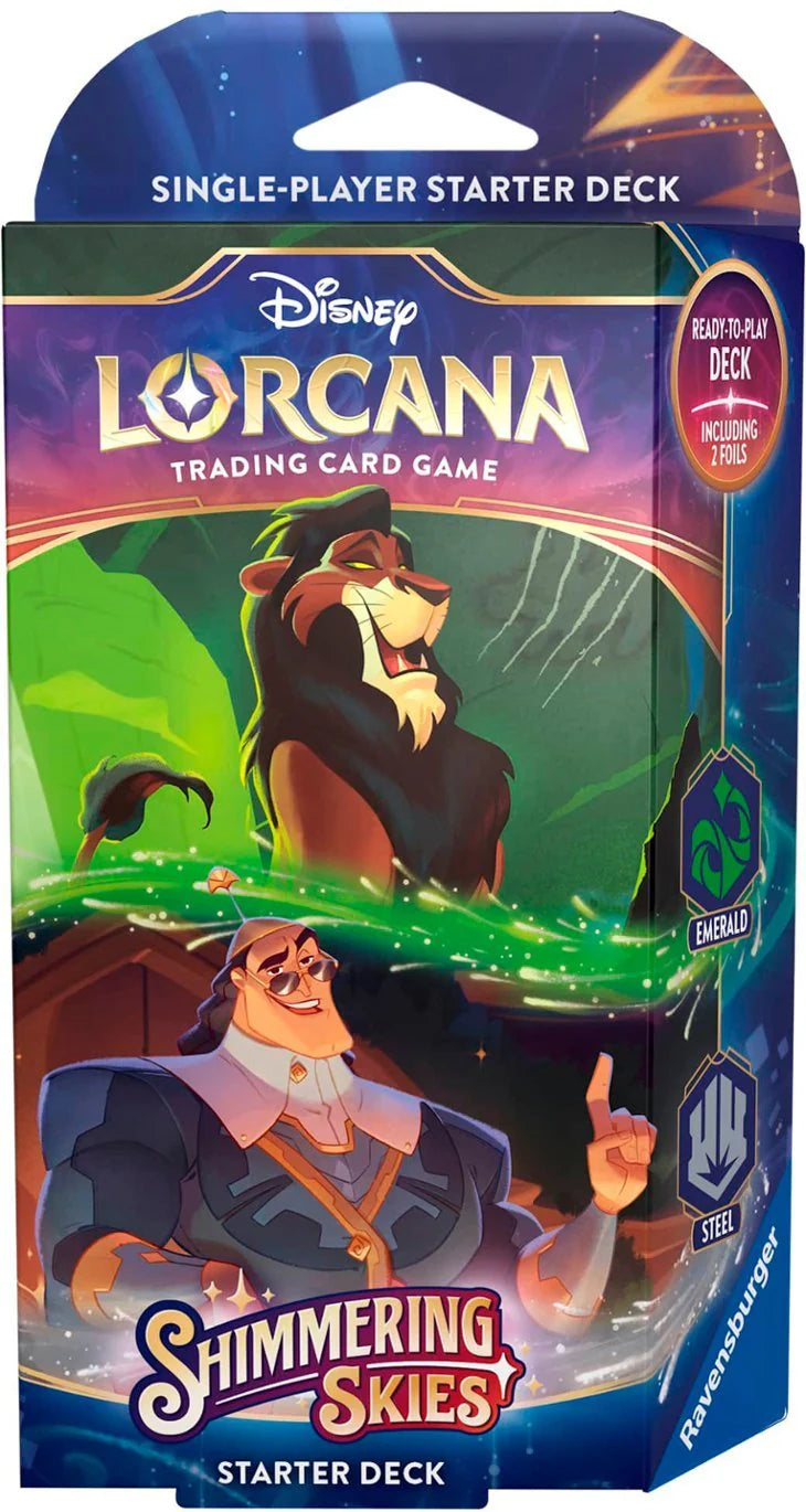 Disney Lorcana: Shimmering Skies - Starter deck: Emerald/Steel (VA)