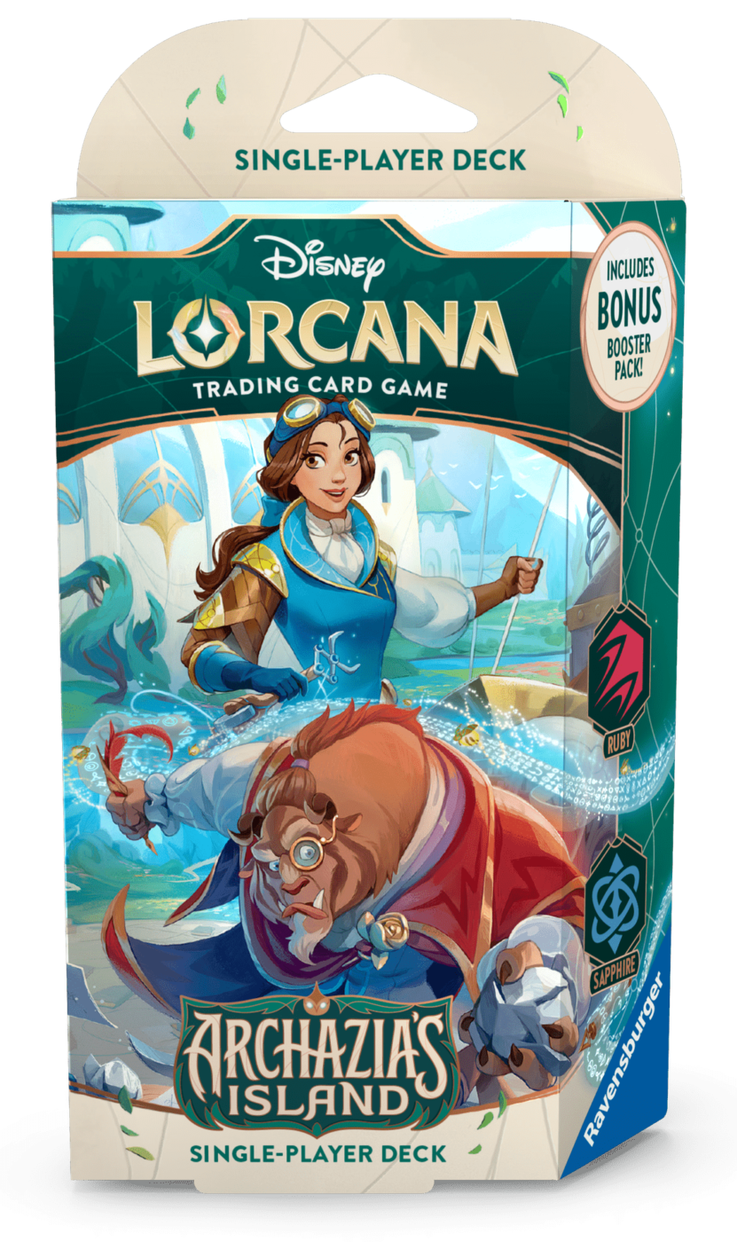Disney Lorcana : Set 7 - Archazia's Island - Starter Deck A - Ruby / Sapphire