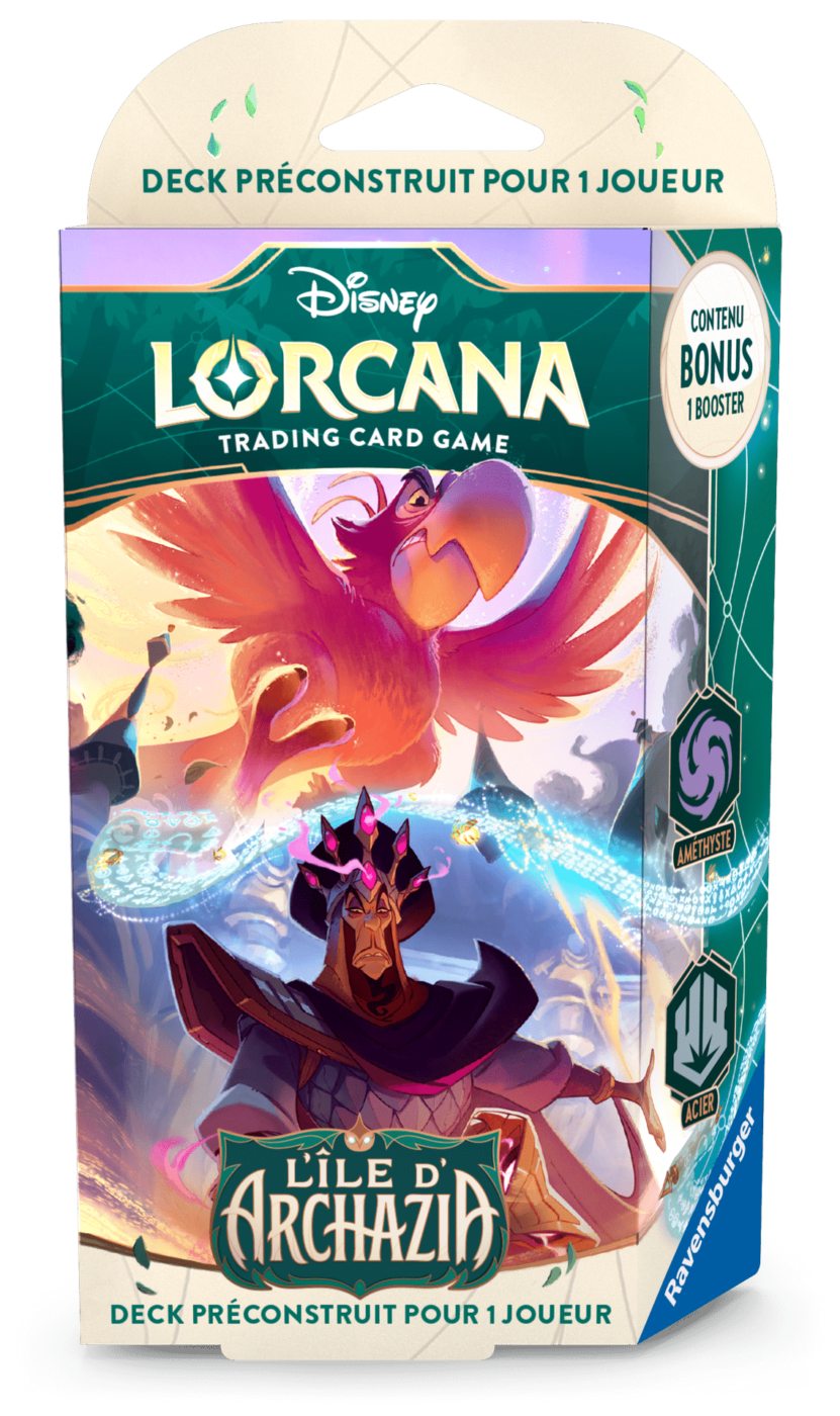 Disney Lorcana : Set 7 - Archazia's Island - Starter Deck B - Amethyst & Steel