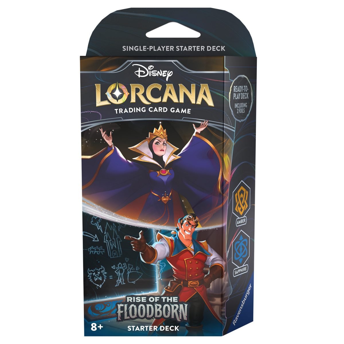 Disney Lorcana: Rise of the Floodborn - Starter deck: Amber/Sapphire (VA)