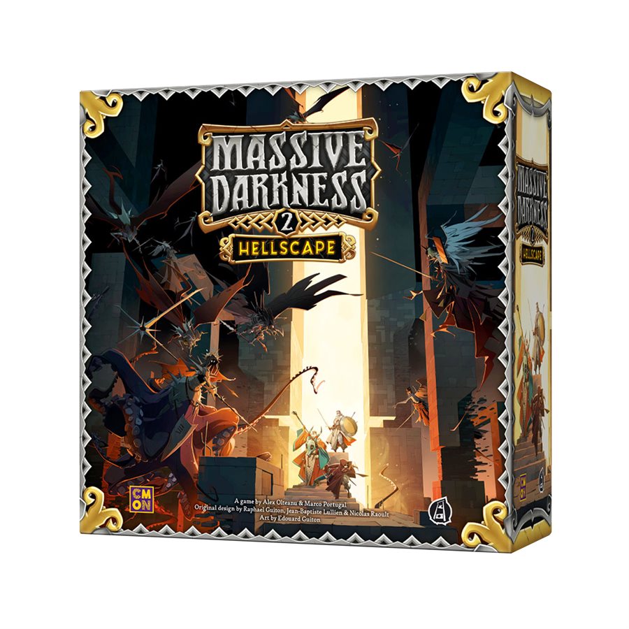 Massive Darkness 2: Hellscape - Boîte imparfaite, jeu neuf (30%)