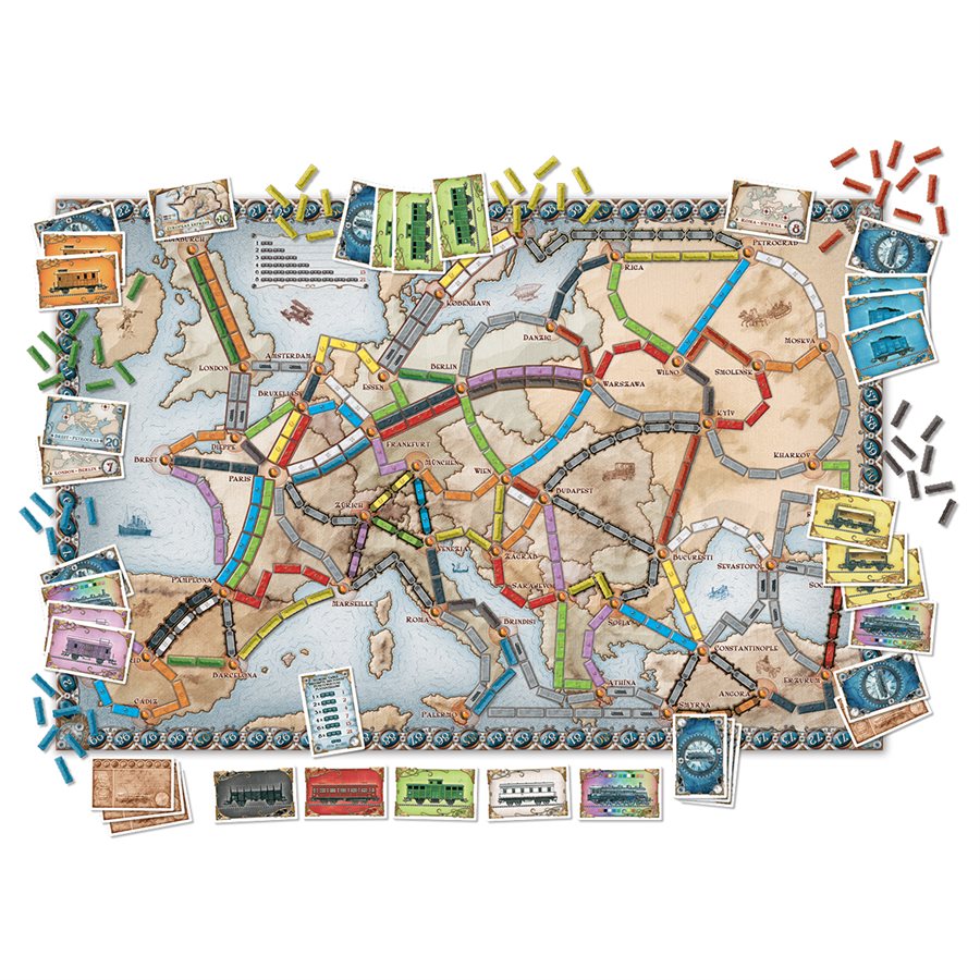 Ticket to Ride: Europe (VA) - Box damaged, new game (40%)