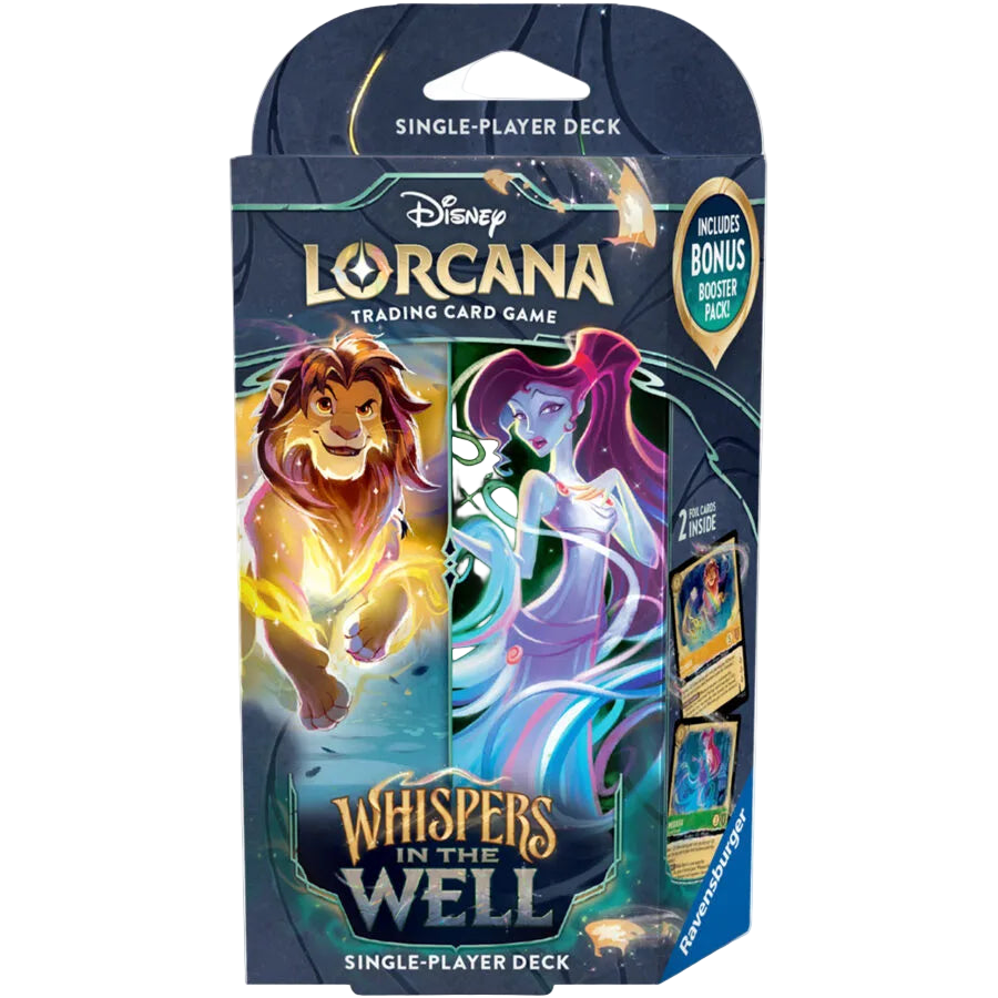 Disney Lorcana : Set 10 - Whispers in the Well - Starter Deck - Amber &amp; Emerald