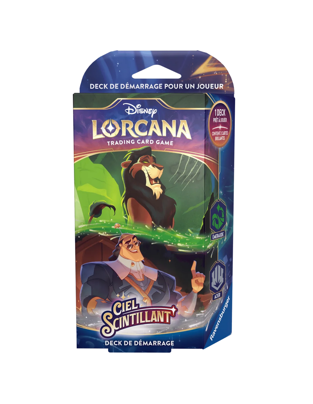Disney Lorcana: Ciel Scintillant - Deck de démarrage: Émeraude/Acier