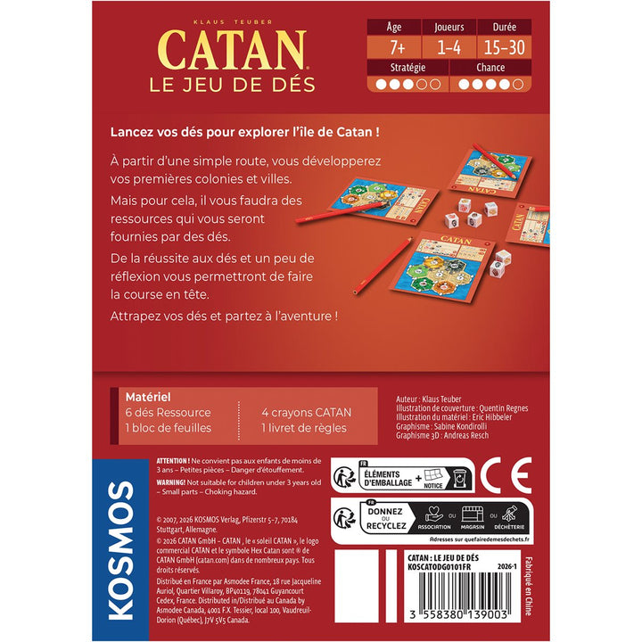 Catan : Le Jeu de Dés – contenu et détails du jeu