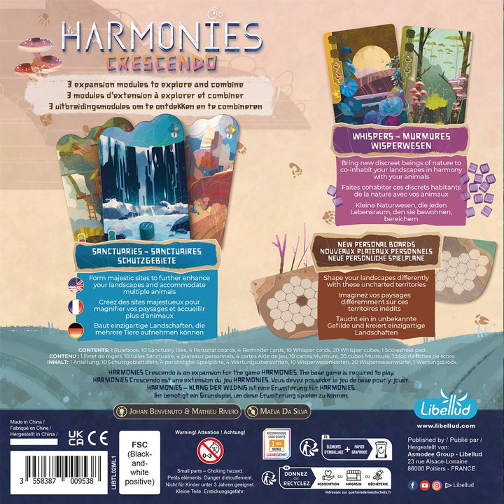 Harmonies: Crescendo – dos de la boîte