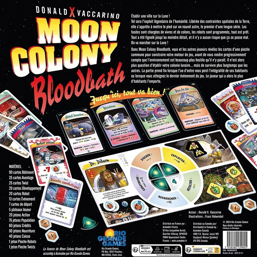 Moon Colony Bloodbath – contenu et détails du jeu