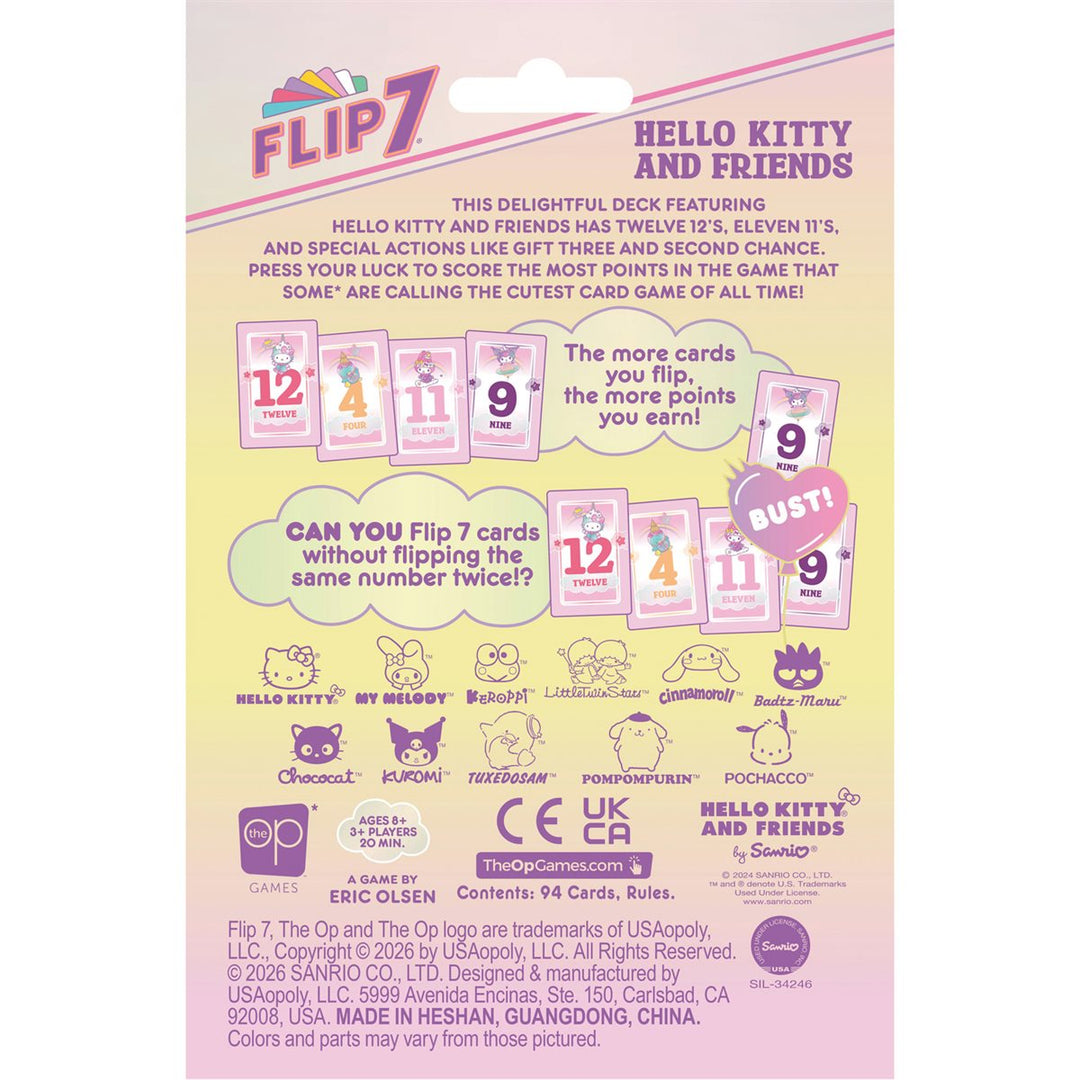 Flip 7: Hello Kitty (VA) – contenu et détails du jeu
