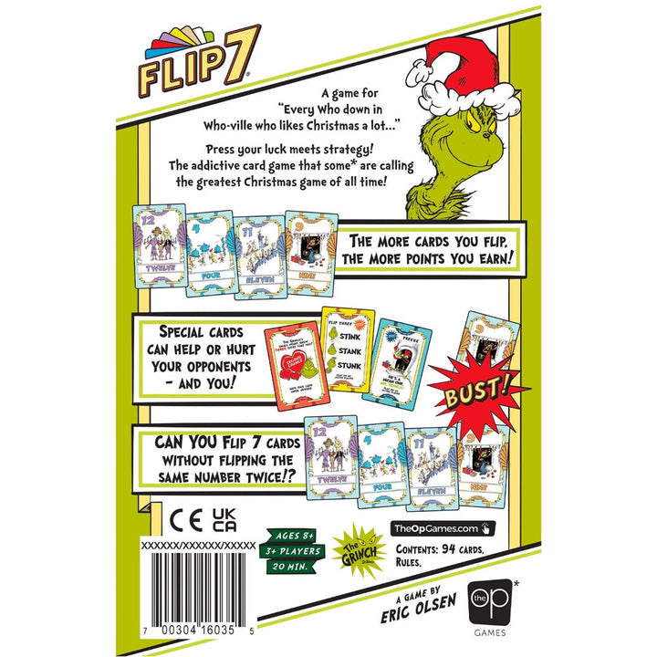 Flip 7: The Grinch (VA) – contenu et détails du jeu