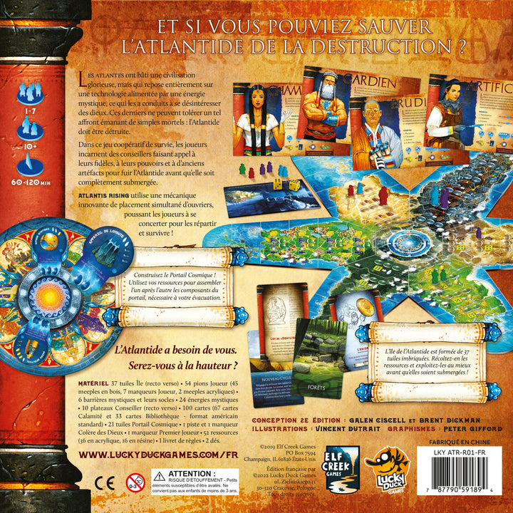 Atlantis Rising — dos de la boîte.