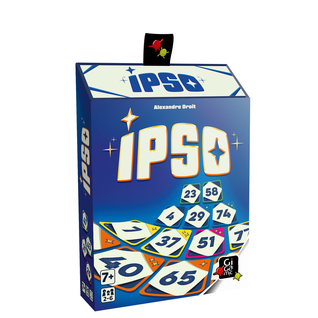 Ipso — boîte du jeu en perspective, côté gauche visible.