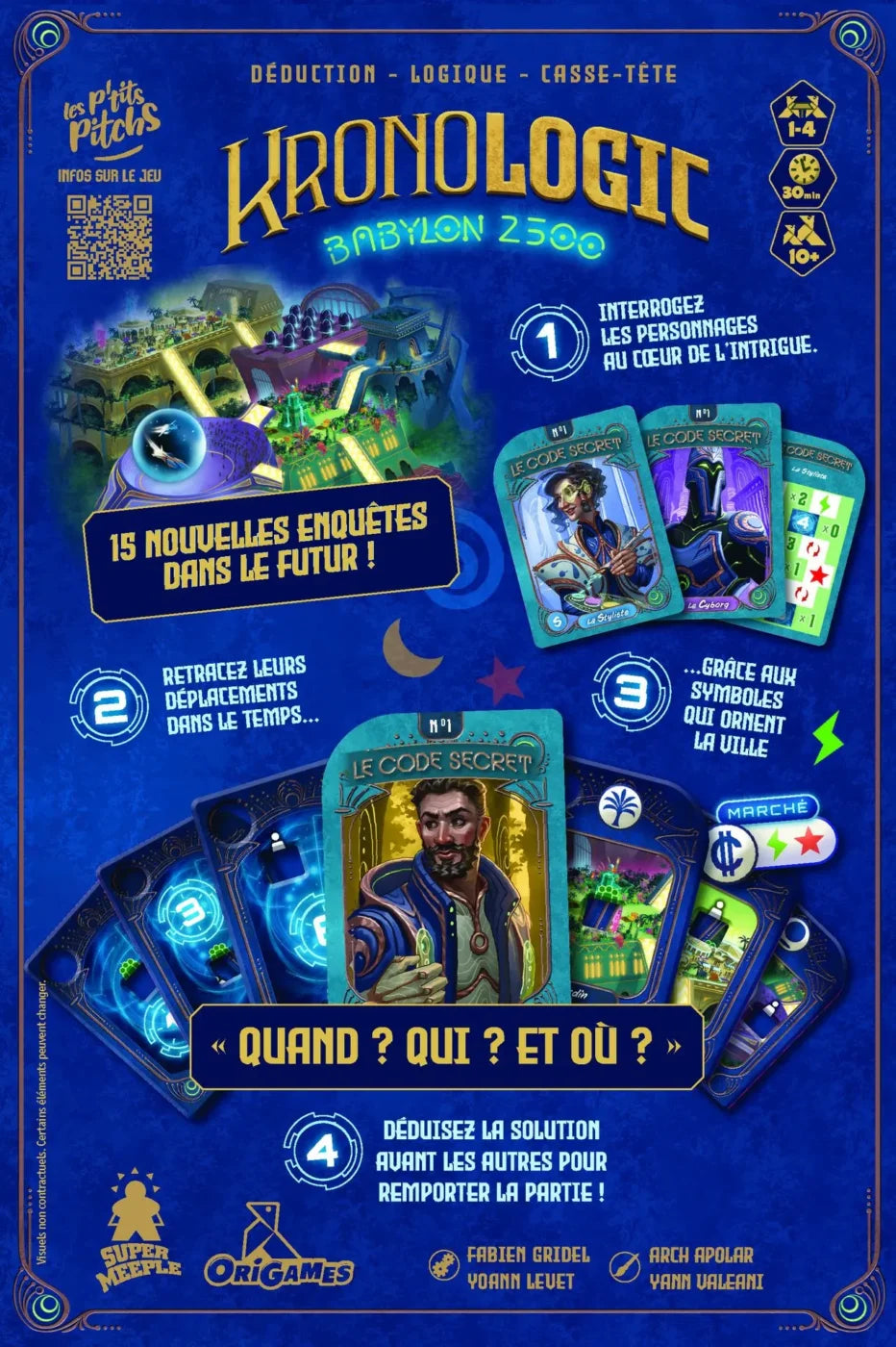 Kronologic Babylon 2500 — dos de la boîte.