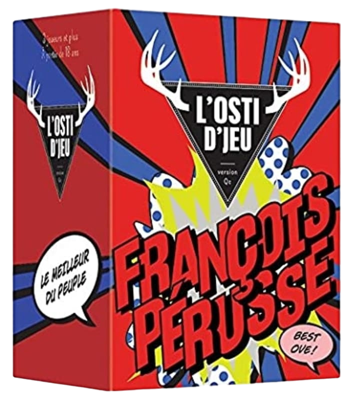 L’Osti d’Jeu: Ext. - François Pérusse — boîte du jeu.
