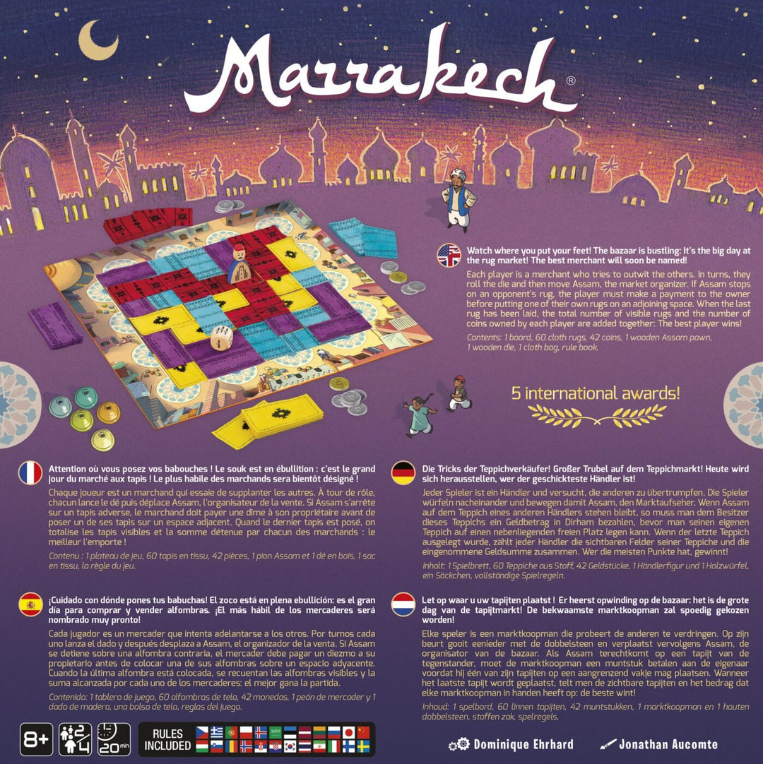Marrakech — dos de la boîte.