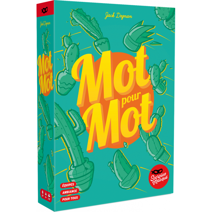 Mot pour Mot - boîte physique légèrement inclinée