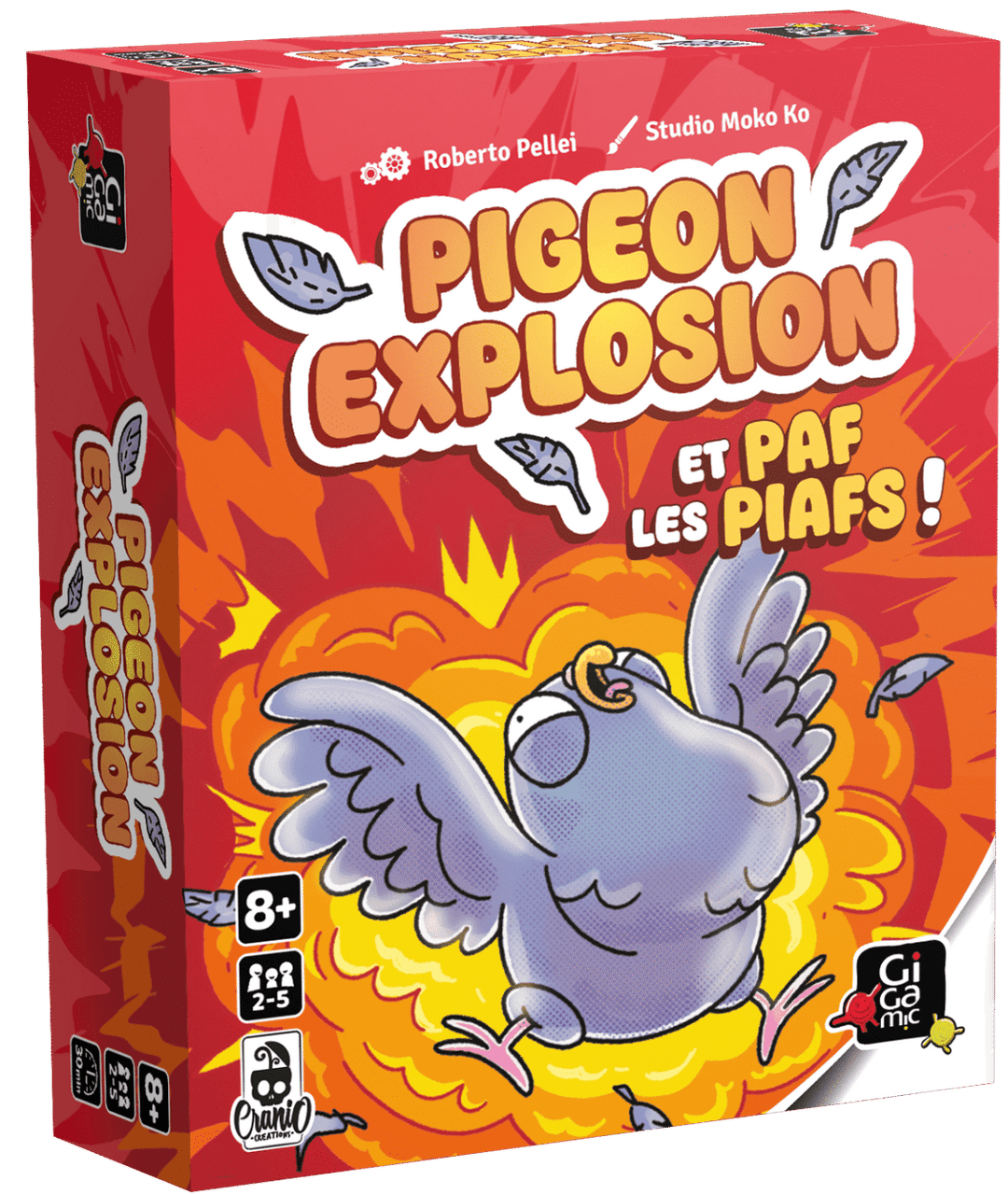 Pigeon Explosion — boîte du jeu.