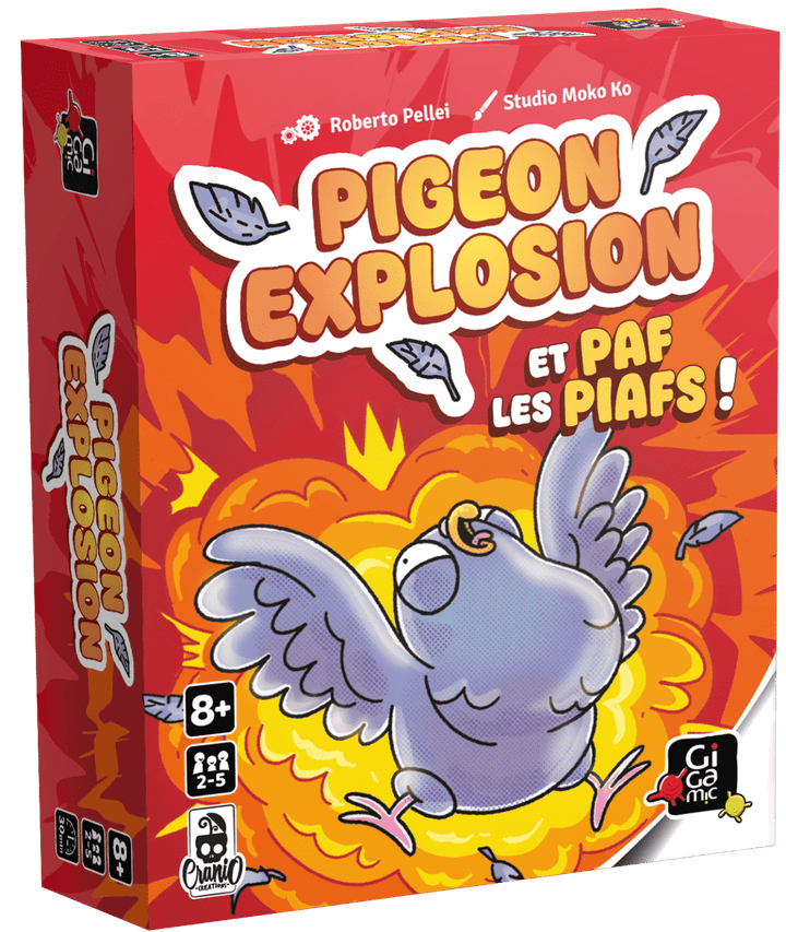 Pigeon Explosion — boîte du jeu.