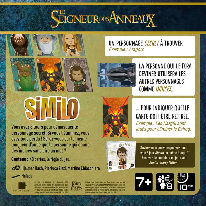 Similo: Seigneurs des Anneaux — dos de la boîte.