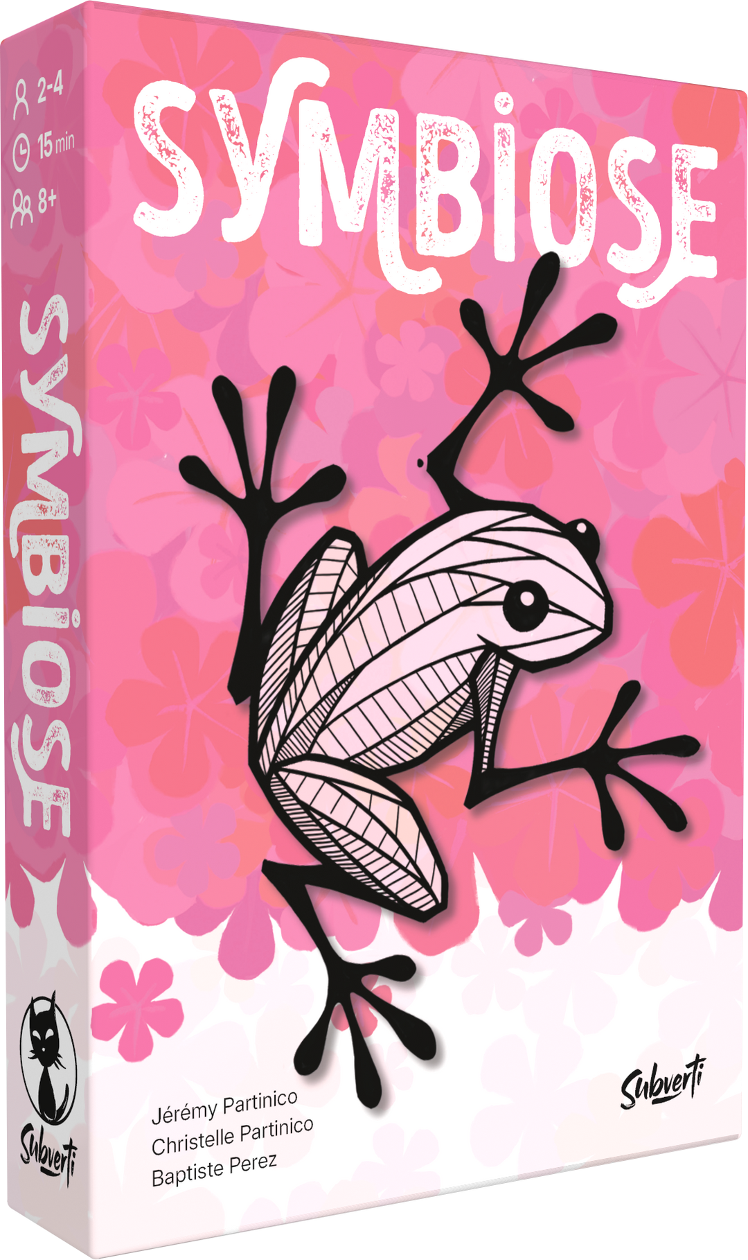 Symbiose — boîte du jeu en perspective, côté gauche visible.