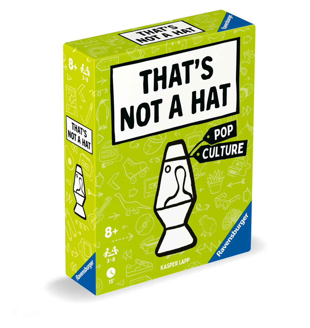 That's Not a Hat - Pop Culture — boîte du jeu en perspective, côté gauche visible.