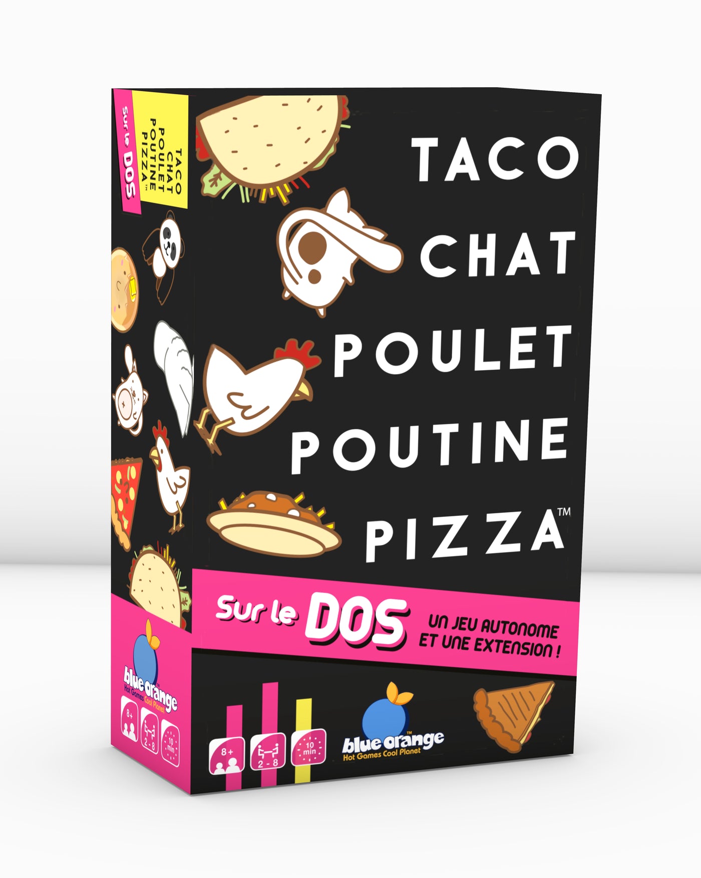 Taco Chat Poulet Poutine Pizza: Sur Le Dos