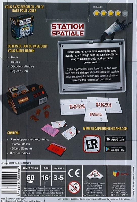 Escape Room: Ext. - Station spatiale