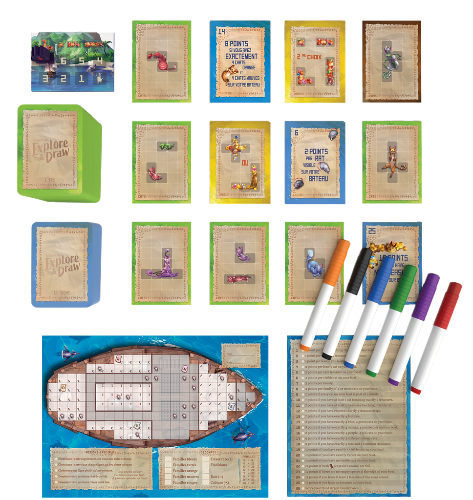 L’Île des chats: Explore &amp; Draw