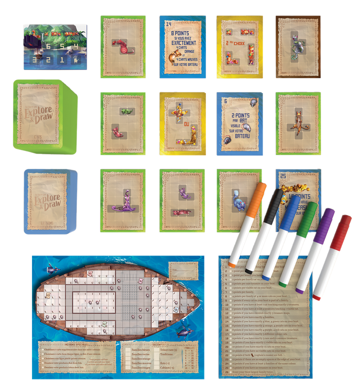 L’Île des chats: Explore &amp; Draw