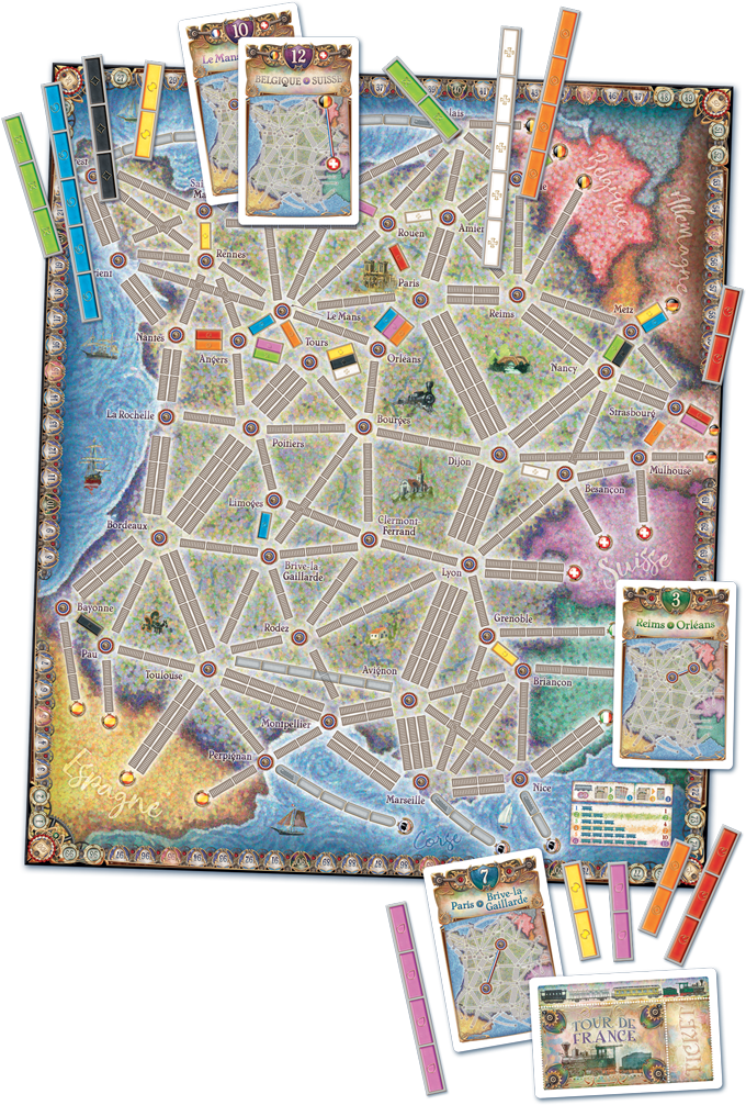 Ticket To Ride: Ext. - Map #6 - France / Old West