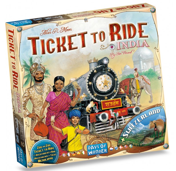 Ticket To Ride: Ext. - Map #2 - India / Switzerland