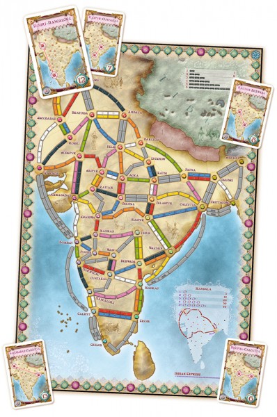 Ticket To Ride: Ext. - Map #2 - India / Switzerland